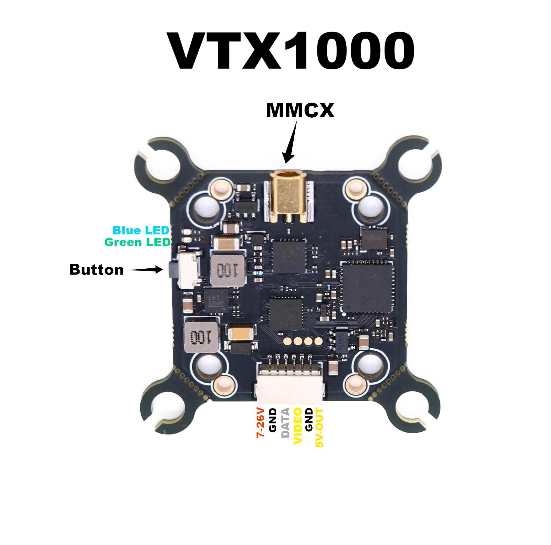 B-CUBE 5.8G VTX 800 1000 1600  - Geprc Rad Vtx 5.8G 2.5W ulasan dan harga