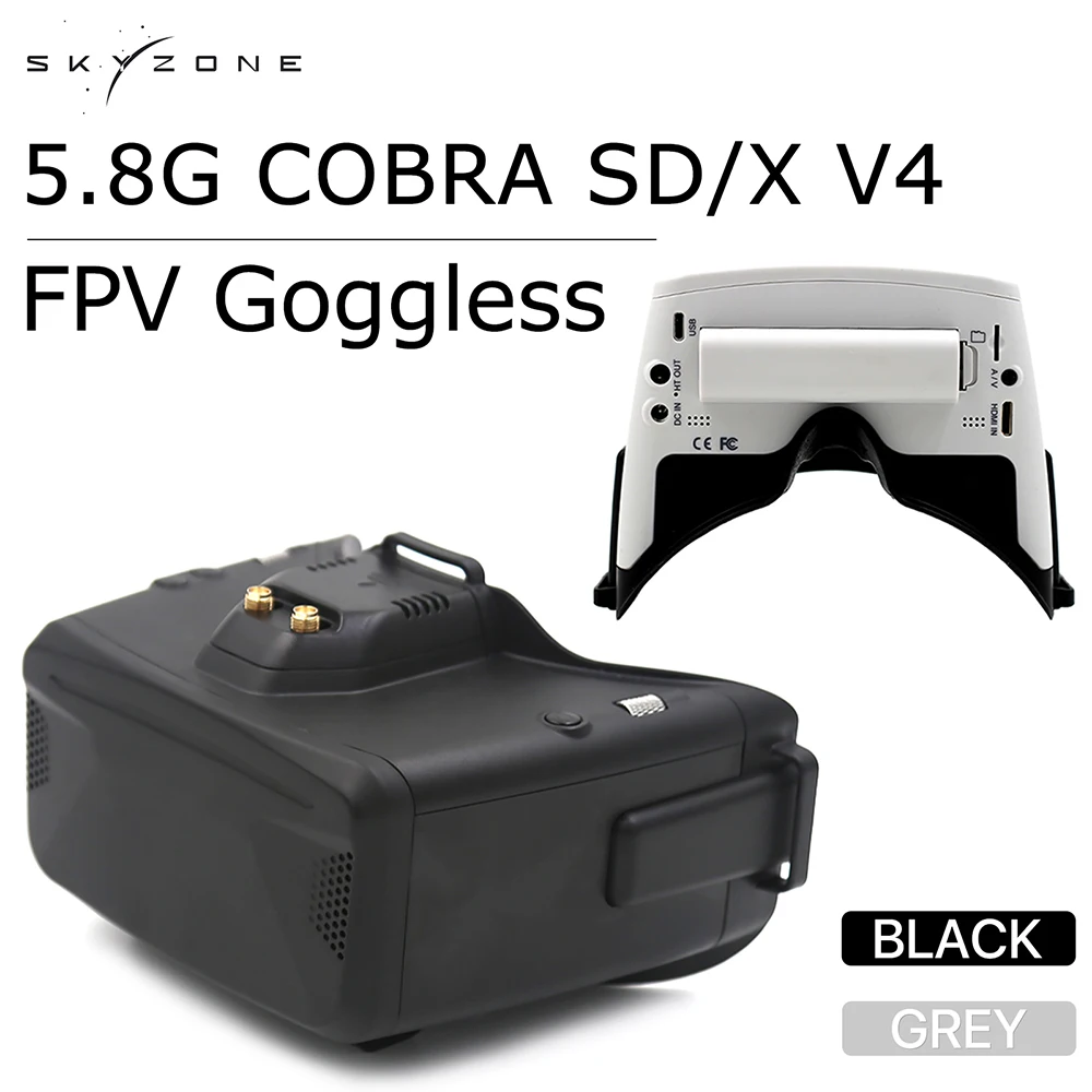 Skyzone 5.8G Cobra SD/X V4 Kac - Skyzone Sky04O Pro Fpv Goggles ulasan dan harga