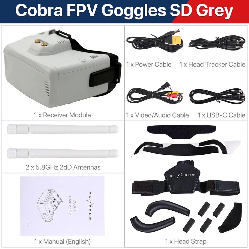 SKYZONE Cobra S X SD FPV Video - Skyzone Sky04O Pro Fpv Goggles ulasan dan harga